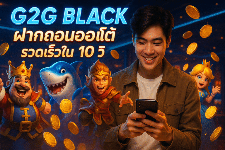 G2G BLACK ฝากถอนออโต้ รวดเร็วใน 10 วิ