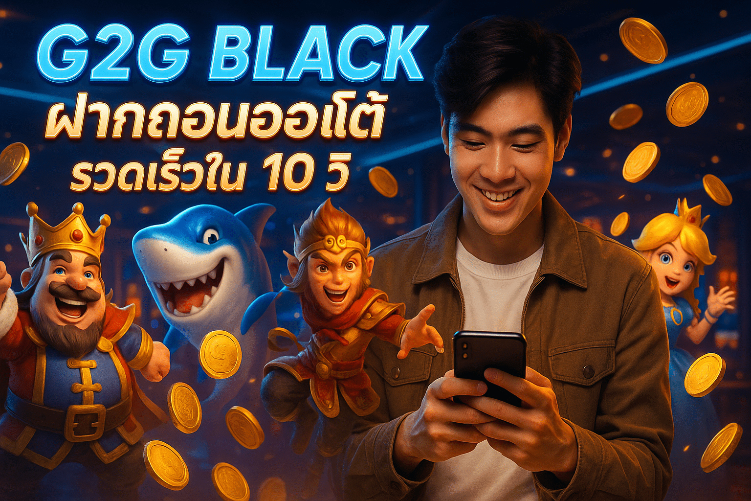 G2G BLACK ฝากถอนออโต้ รวดเร็วใน 10 วิ