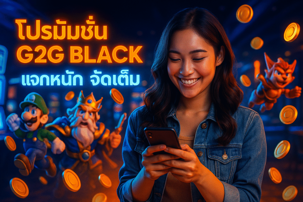 โปรโมชั่น G2G BLACK แจกหนัก จัดเต็ม