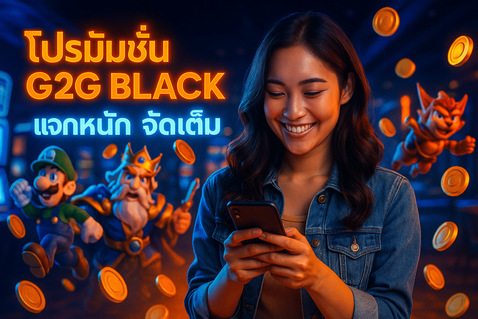 โปรโมชั่น G2G BLACK แจกหนัก จัดเต็ม